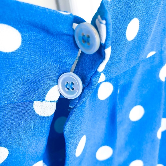 Azure Blue Alessandra Rich Pleated Embellished Silk Crepe de Chine Dress - Picture 11 of 16